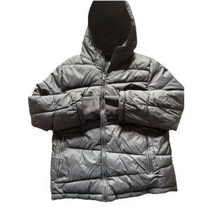 SPYDER  Pelmo Boys Size M Hooded Full Zip Black Puffer Jacket